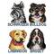 Crafting Spark Favorite Dogs Plastic Canvas Counted Cross Stitch Kit